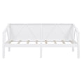 thumbnail image 5 of Aukfa Twin Size Bed Frame, Solid Wood Daybed with Slat Support for Kids Boys Girls, White, 5 of 8