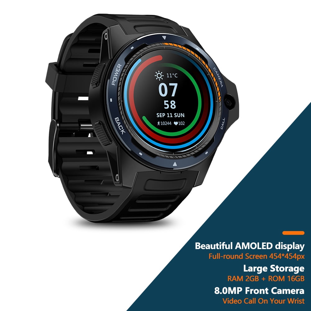thor 5 dual chipset technology 4g lte camera wifi gps amoled smart watch