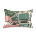 thumbnail image 7 of Yayeee Pillowcase Standard Size Set of 2 Satin Wrinkle Resistant Pillow Case, Pink and White Cat, 7 of 7