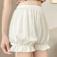 thumbnail image 3 of Women Bloomers Maid Ruffle Pumpkin Safety Pants Shorts Sleeping Underwear Femme, 3 of 11