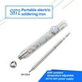thumbnail image 3 of Soldador Eléctrico Portátil de 65 W, Herramienta de Reparación de Soldadura de Temperatura Ajustable con Punta de Soldador A, 3 of 5