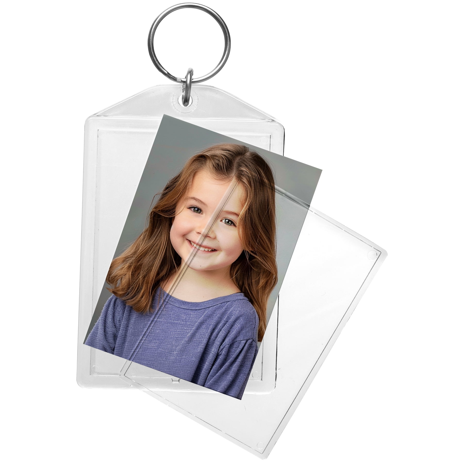 Snapins 2" x 3" Clear Acrylic Photo Keychains - Pack of 36