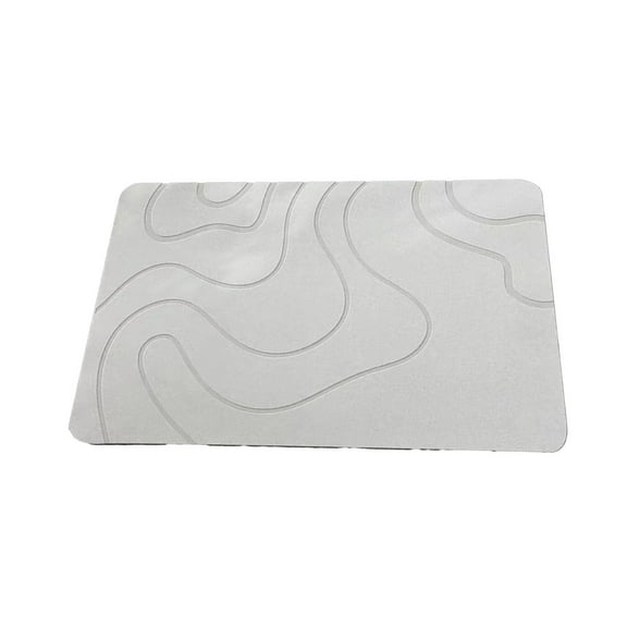 Stone Bath Mat, Diatomite Fast Drying Non Slip Stone Shower Mat, Super Absorbent for Bathroom & Kitchen, Multi-Use as Pet Mat, Easy to Clean 16"x24"