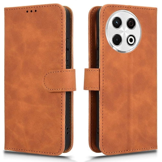 For TECNO Spark 30 Pro 4G Leather Case Skin-Feel Anti-Drop Wallet Flip Phone Cover - Green