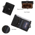 thumbnail image 6 of Montana West Wrangler Women's RFID-Blocking Leopard Print Wallet - Compact Bifold Credit Card Holder with Kiss Clasp, Black, 6 of 7