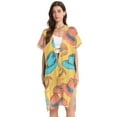 thumbnail image 2 of Beach Vacation Clothes Kimono Cardigan Loose Swimsuit Cover Up for Women Formal Hat S, 2 of 6