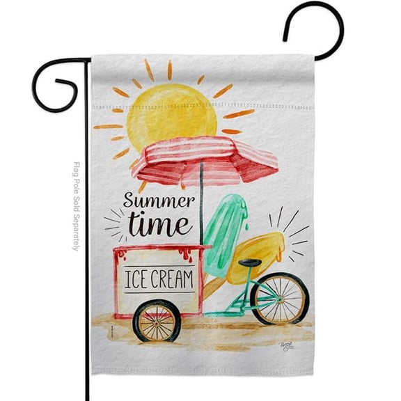 Breeze Decor G156088-BO Summer Time Summertime Fun & Sun 13 x 18.5 in. Double-Sided Decorative Vertical Garden Flags for House Decoration Banner Yard Gift
