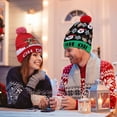 thumbnail image 3 of Todaioua Christmas Hat Light Up Hat LED Christmas Knitted Hat Colorful Xmas Hat for Kids Adults Christmas Hat Winter Snow Christmas Holiday Party Gifts, 3 of 3