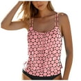 thumbnail image 3 of COMVALUE Women 2026 Tankini Swim Top Only - Tummy Control Swimsuit Bathing Suit Top (Pink, XXL), 3 of 8