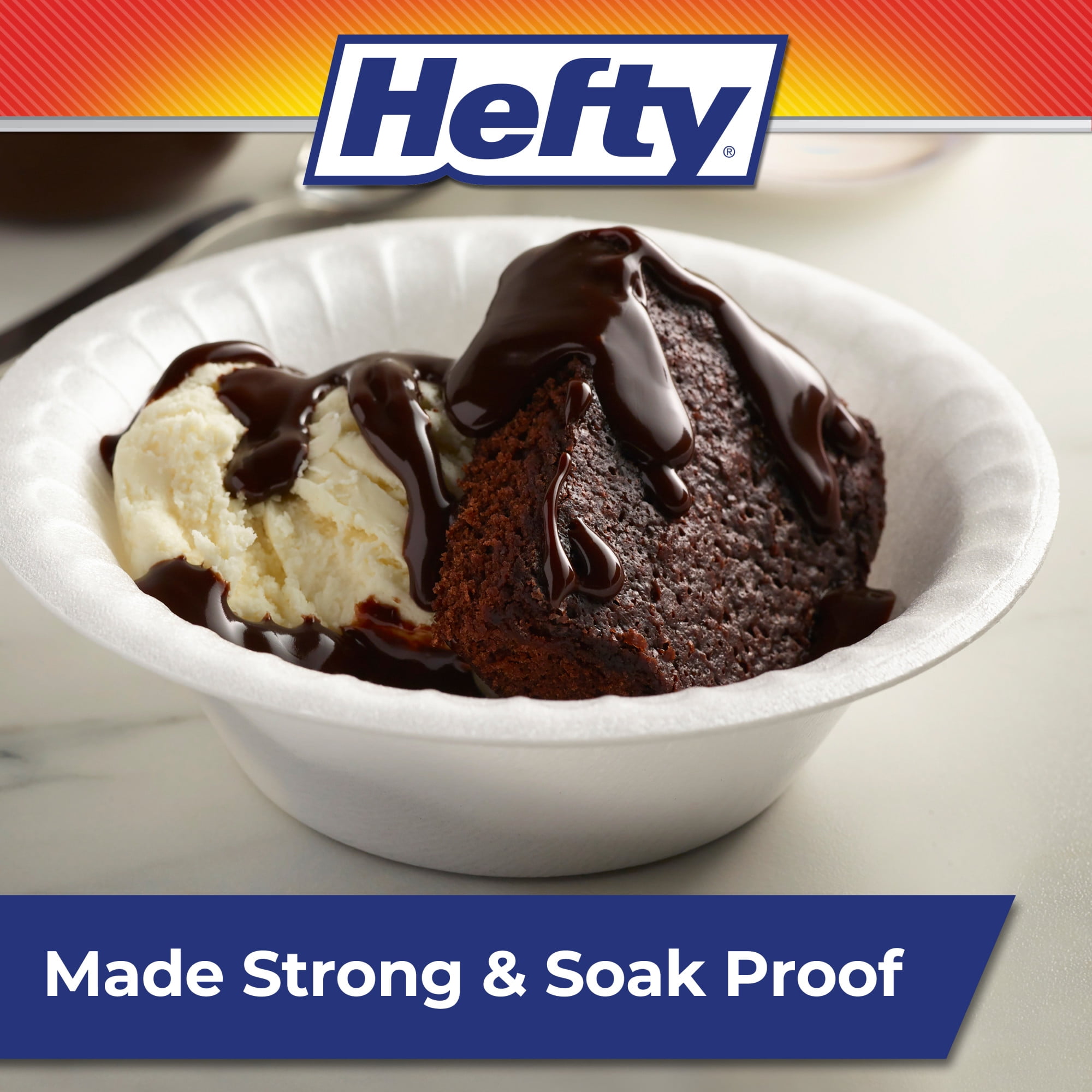 (3 pack) Hefty Everyday Soak-Proof Foam Bowls, White, 12 ounce, 50 Count