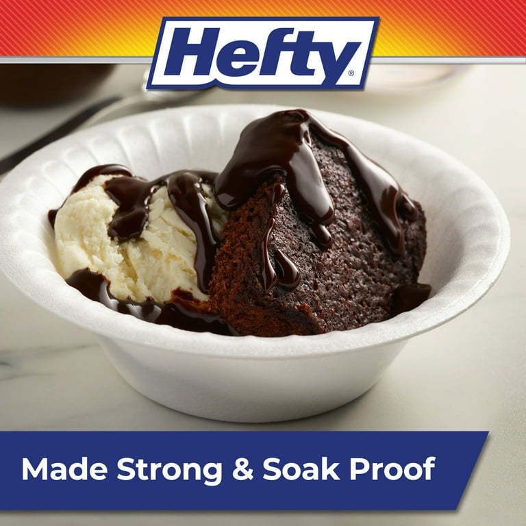 Hefty Everyday Disposable Foam Bowls, 12 oz, 50 ct