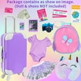 thumbnail image 2 of ZITA ELEMENT 18 Inch Doll Suitcase Travel Set with 23 Accessories, 2 of 6