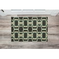 thumbnail image 2 of Linon Home Décor Roma Area Rug Collection, Chocolate and Turquoise, 2' x 3', 2 of 4