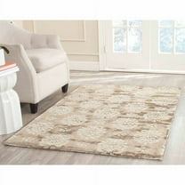 SAFAVIEH Soho Alicia Floral Wool Area Rug, Beige/Ivory, 3'6" x 5'6"