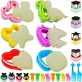 thumbnail image 1 of YOPTOP Uncrustables Maker  24pcs Sandwich Cutter and Sealer Set  Sandwich Cutters for Kids  Uncrustable Sandwich Cutter  Decruster Sandwich Maker  Bread Cookie Cutters for Kids Lunch Box & Bento,48, 1 of 11