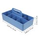 thumbnail image 2 of unbranded Organizador De Almacenamiento De Plástico Azul Para Escritorio Con Compartimentos Y Asa Portátil, 2 of 6