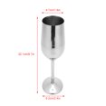 thumbnail image 1 of Copa de vino de acero inoxidable 304, copas de champán, copas para beber, 220ML para Bar, fiesta, banquete Unbranded 3113200011411, 1 of 7