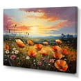 thumbnail image 2 of Designart "Blooming Tangerine Tango I" Flower Canvas Art Print, 2 of 7