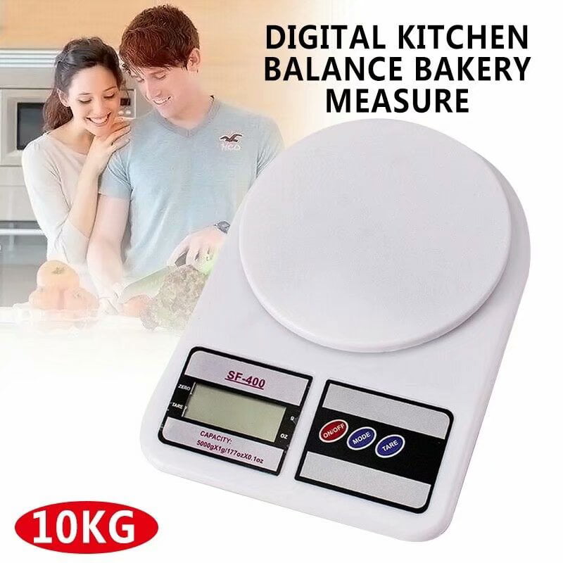 22 LB Kitchen Scale Electronic Food Weighing Digital Scale Postal 10Kg x1g 