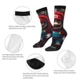 thumbnail image 6 of Lsque Mario Printed Men's Crew Socks, Soft Durable Breathable Moisture-Wicking with Odor Control Cotton socks, 6 of 7