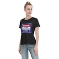 thumbnail image 3 of Yiaed Trump is our president 2024 Print Womens Tshirts Sleeve Tops Basic Teeshirt Summer Fashion Outfits-Medium, 3 of 6