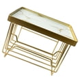 thumbnail image 2 of Shisuyan Iron Tissue Rack Golden 1Pcs 7.1x4.9x4.9in, 2 of 8