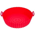 thumbnail image 1 of Miangastore Silicone Airfryer Liners for Easy Cleaning Red Silicone 1Set, 1 of 8