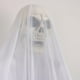 thumbnail image 5 of Decoración de Halloween con esqueleto fantasma y ojos iluminados, activada por sonido, para puerta de entrada, jardín, fiestas. Blanco, 5 of 9