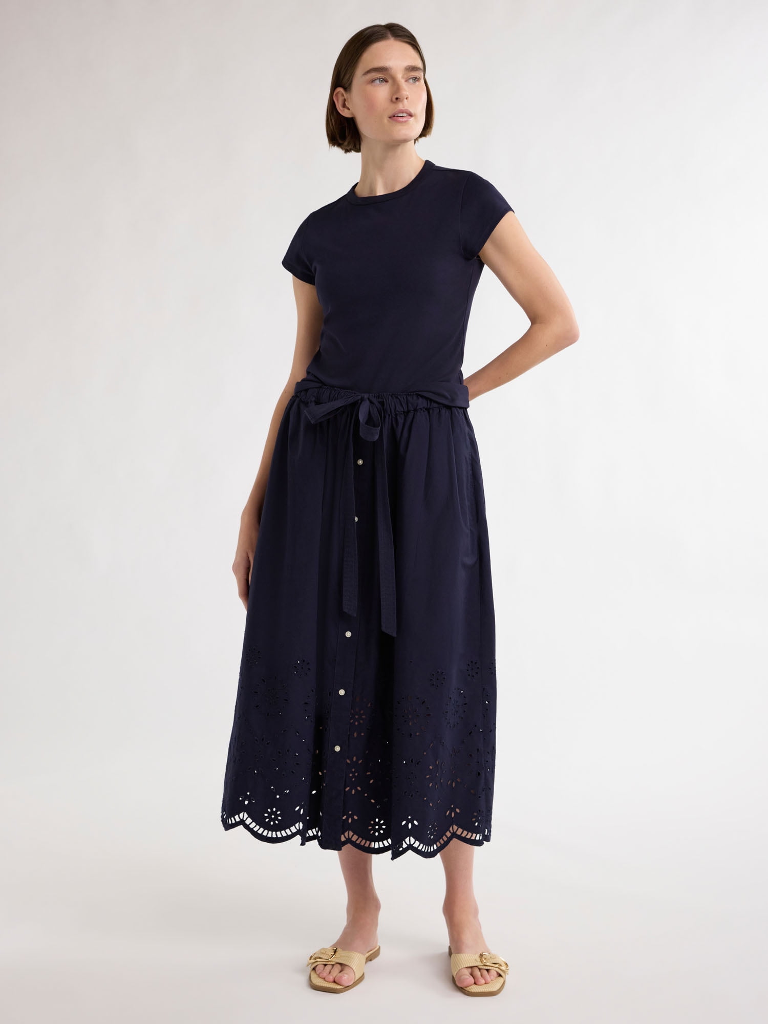 Free Assembly Women's and Women's Plus Cap Sleeve Tee, Sizes XS-4X