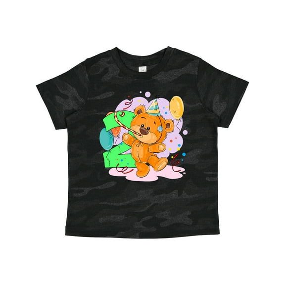 Inktastic 2nd Birthday Teddy Bear Boys or Girls Toddler T-Shirt