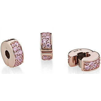Pandora Colours Pink Oval Cabochon Round Charm - Walmart.com