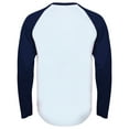 thumbnail image 2 of Skinnifit Mens Raglan Long Sleeve Baseball T-Shirt, 2 of 4