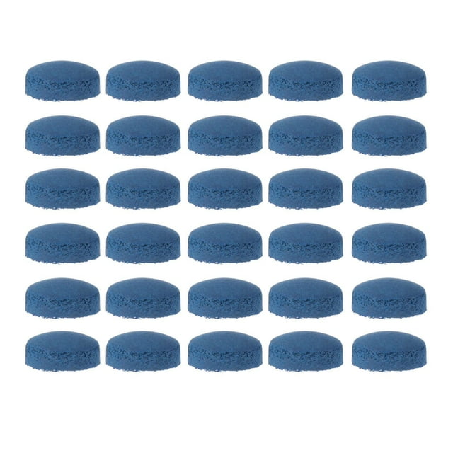 Langgg 30 Pcs Embouts de Queue de Piscine Accessoires de Billard Hauts Dureté Réparation Jeu Bleu 10mm