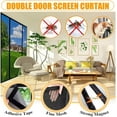 190X200Cm Fiberglass Mesh Screen Door For Sliding Door Heavy