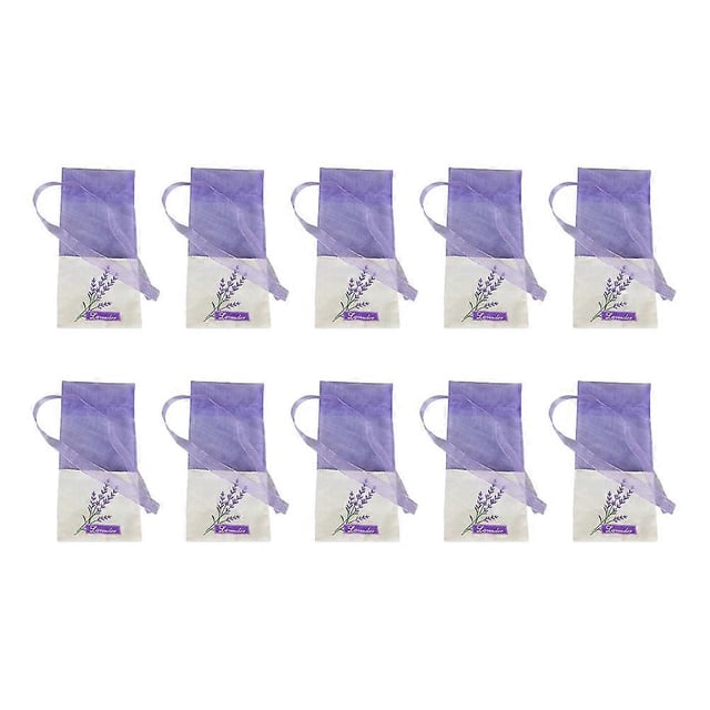 22Pcs Lavender Fragrance Sachet Wardrobe Sachet Gauze Ribbons Empty Sachet Bags
