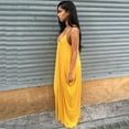 thumbnail image 3 of Robe Longue Maxi Boho pour Femmes Grande Taille, Dos Nu, Été, Plage, Combinaison Décontractée Sans Manches, 3 of 3