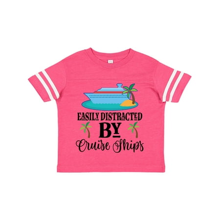 

Inktastic Cruising Easily Distracted by Cruise Ships Gift Toddler Boy or Toddler Girl T-Shirt