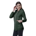 thumbnail image 4 of Moomaya Womens Zip Up Hoodie Full Sleeves Top w/ Pockets Casual Hoodies, 4 of 9