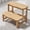 Natural, variant on COSYLAND Step Stool for Toddlers - Two Step Stools Toddler 300 lbs Capacity with Safety Non-Slip Design, Natural Step Stool for Bathroom, Kitchen Dual Height Step Stools for Kids White