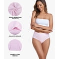 thumbnail image 3 of Ropa interior de algodón de cintura alta para mujer, paquete de 5 unidades, coskefy, 3 of 5