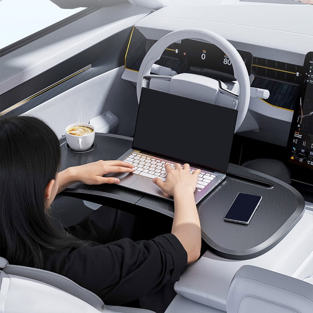 Adjustable Front Seat Foldable Tray For Vehicles Multifunction Workspaces Car Dining Table Laptop Computer Desk