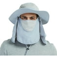 thumbnail image 2 of DDYOUTDOOR 07-281 Fashion Summer Outdoor Gardening Sun Protection Fishing Cap Neck Face Flap Hat Wide Brim Gray, 2 of 7