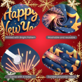 thumbnail image 4 of Balloon Design Happy New Year Banner Gift Box Glitter Decor Festive Backdrop for Holiday Party Event Celebration, 4 of 5
