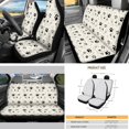thumbnail image 3 of Yuyamidu Dog Paw Car Seat Cover Set Cute Steering Wheel Cover Sunshade Safe Belt Pads Handbrake Gear Shift Knob Cover Cup Holder Rear View Mirror Cover Wristlet Keychain, 16 Piece, 3 of 7