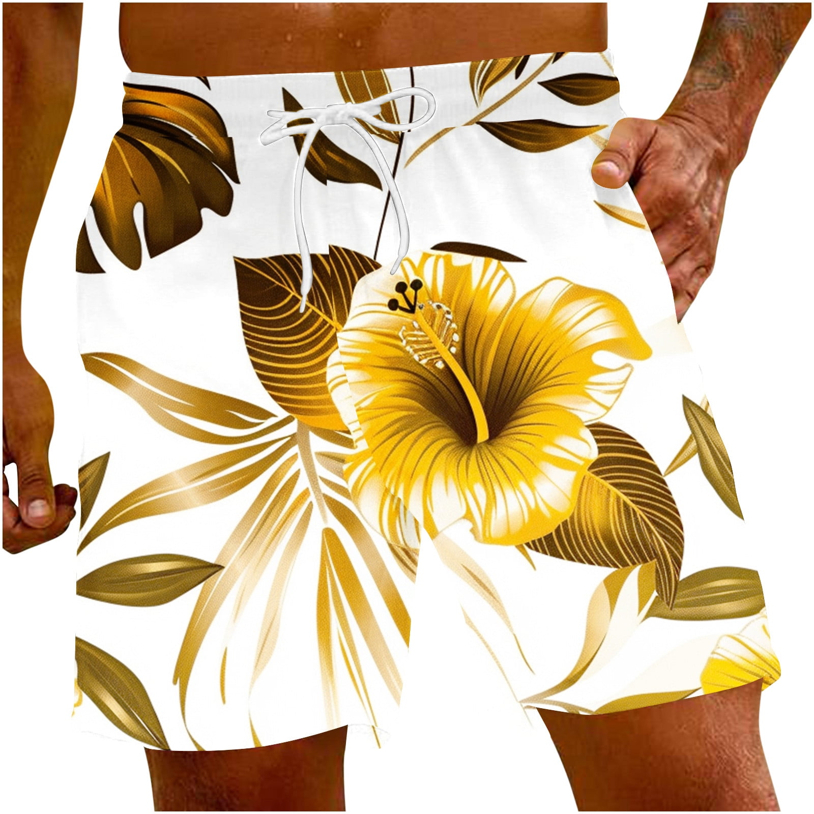 Gspmoly Mens Shorts Casual, Men'S Special Print Beach Casual