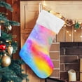 thumbnail image 5 of Coolnut Christmas Stockings 17 inch 2Pack Rainbow Pastel Galaxy Xmas Stockings Fireplace Hanging Socks for Kids Family Christmas Decoration Holiday Gift Decor, 5 of 6