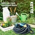 thumbnail image 3 of Kotto 50 ft Expandable Garden Hose, Water Hose for Outside with 10 Spray Nozzles, Brass Connector, Leak-Proof, Blue, 3 of 9