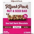 thumbnail image 2 of (Pack Of 24) Munk Pack Chocolate Dark Nutritional Bar Sea Salt 1.23 Oz - 2 Boxes of 12 each, 2 of 7