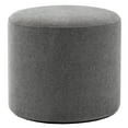thumbnail image 6 of 19-Inch Wide Round Pouf Ottoman Footstool, Versatile Upholstered Design for Living Room, Bedroom, 6 of 9