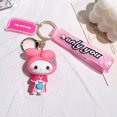 thumbnail image 1 of Llavero Kawaii de Hello Kitty Sanrio para niño y niña, llaveros de dibujos animados de Anime, Melody Kuromi Cinnamoroll, colgante de muñeca, llavero de coche de juguete lindo, regalos Fivean unisex, 1 of 2